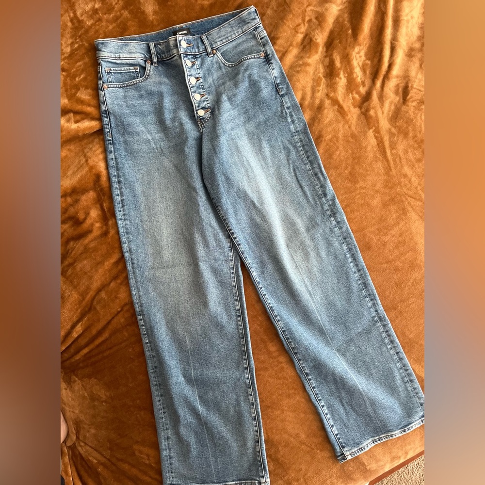EXPRESS SUPER HIGH RISE WIDE LEG 12 LONG